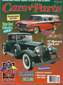 CARS & PARTS 1997 DEC - STUDE HIST, '57 RAMBLER CROSS COUNTRY, '57 MERCURY STOCK